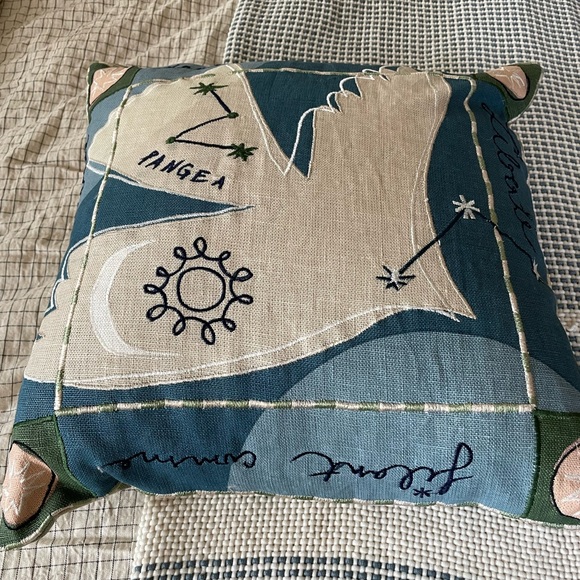 Sézane x Pangea cushion - Blue liberty print - Picture 2 of 5